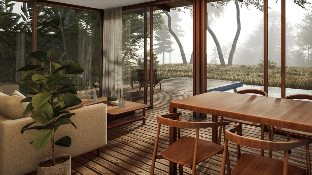tiny house interior design for dream living room with natural light